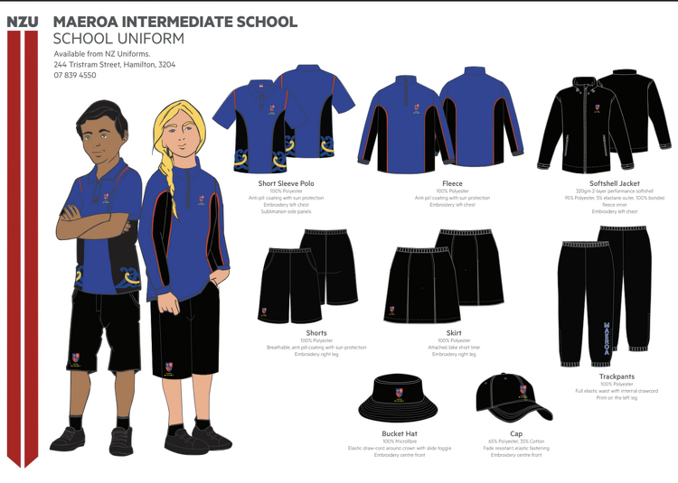 Maeroa School Uniform Poster